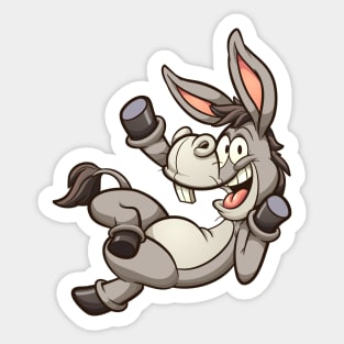 Waving donkey Sticker